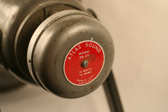 vintage Atlas Sound compression driver and horn